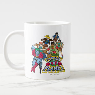 Captain Planet & the Planeteers Group Logo Graphic Giant Coffee Mug