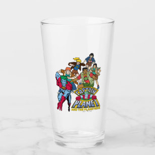 Captain Planet & the Planeteers Group Logo Graphic Glass