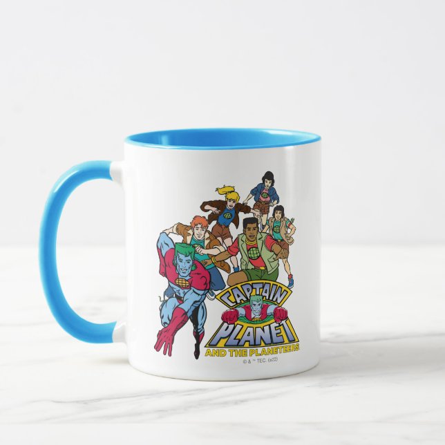 Captain Planet & the Planeteers Group Logo Graphic Mug (Left)