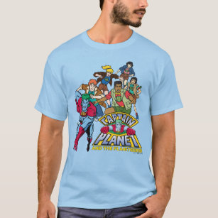 Captain Planet & the Planeteers Group Logo Graphic T-Shirt