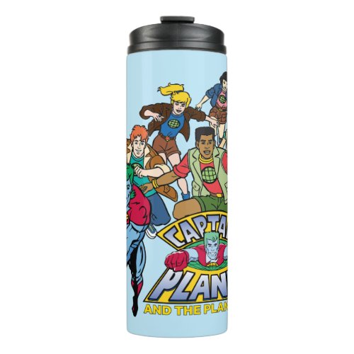 Captain Planet  the Planeteers Group Logo Graphic Thermal Tumbler