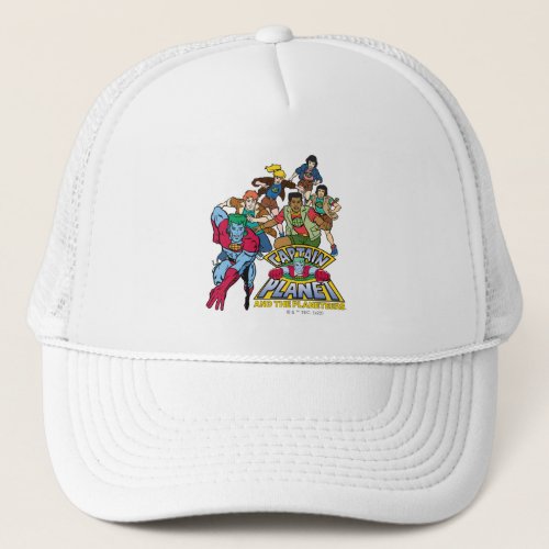 Captain Planet  the Planeteers Group Logo Graphic Trucker Hat