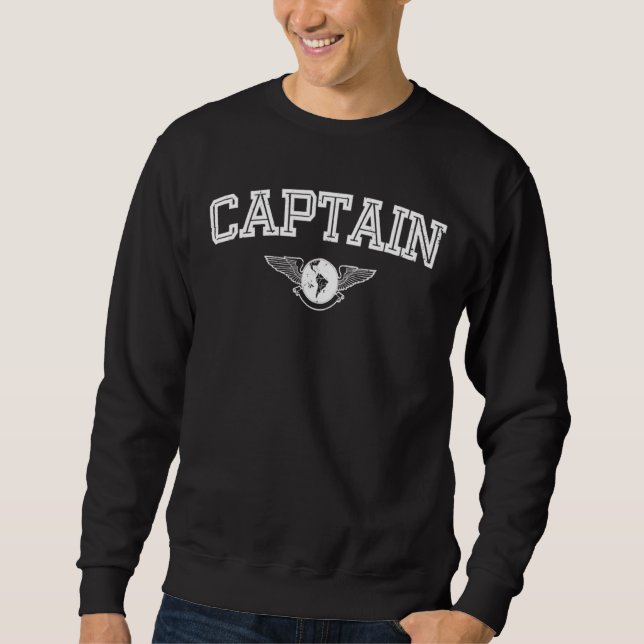 Captain Retro Flying Style Sweatshirt (Front)