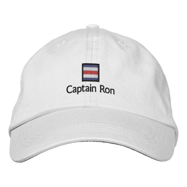 Captain Ron Embroidered Baseball Hat (Front)