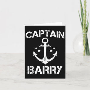 Captain Rry Funny Birthday Personalized Surname Cl Card