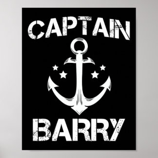Captain Rry Funny Birthday Personalized Surname Cl Poster