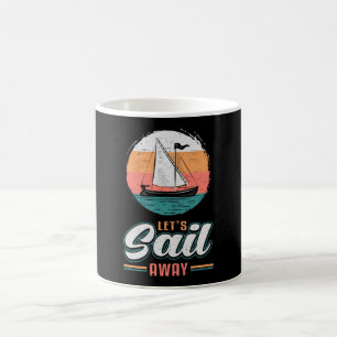Captain Sail Boat Sailor Sailing Retro Gift Idea Coffee Mug
