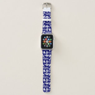 Captain Sailboat Anchor Nautical Design Apple Watch Band