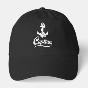 Captain Sailboat Anchor Nautical Design Hat