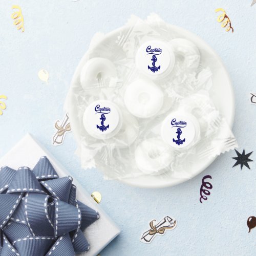 Captain Sailboat Anchor Nautical Design Life Saver® Mints