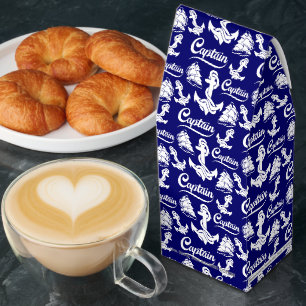 Captain Sailboat Anchor Nautical Design Roasted Coffee