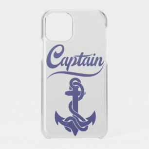 Captain Sailboat Anchor Nautical Design iPhone 11 Pro Case