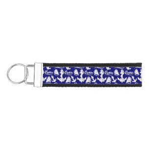 Captain Sailboat Anchor Nautical Design Wrist Keychain