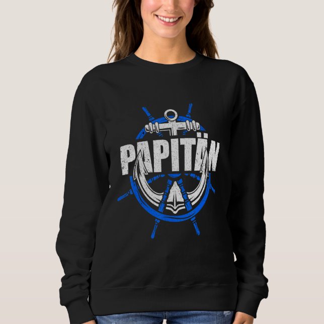 Captain Sailing Boat Sweatshirt (Front)