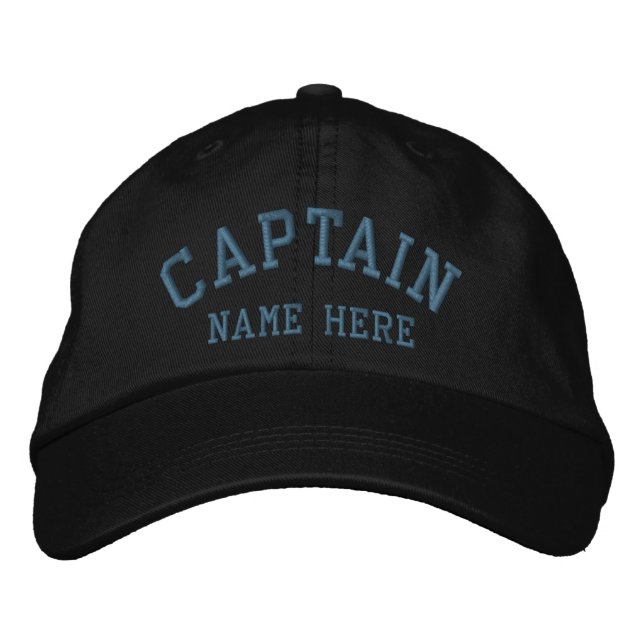 Captain - Sailor customizable Embroidered Baseball Hat (Front)