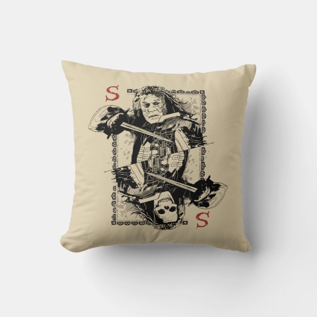 Captain Salazar - Butcher of the Sea Throw Pillow (Front)