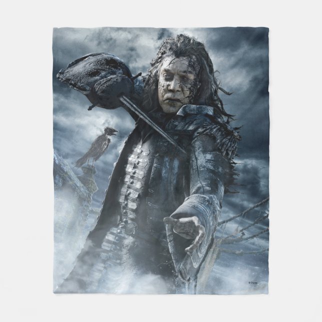 Captain Salazar - The Sea Is Ours! Fleece Blanket (Front)