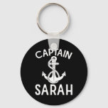 Captain Sarah Anchor Boat Yacht Boating Ship  Keychain