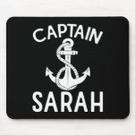 Captain Sarah Anchor Boat Yacht Boating Ship  Mouse Pad