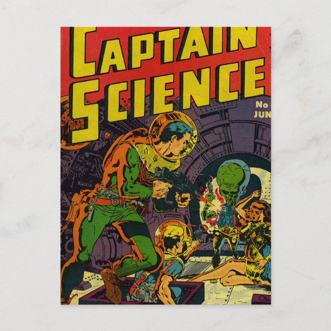 Captain Science Postcard (Front)