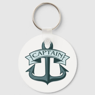 Captain Ships Anchor T-Shirt Keychain