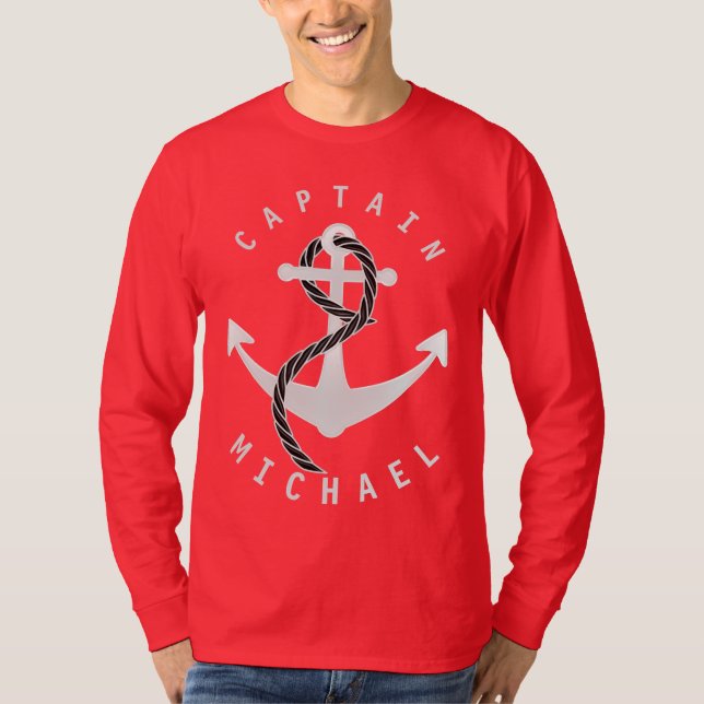 Captain Shirt Anchor Personalized (Front)