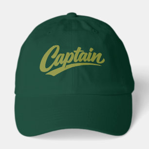 Captain Simple Bold Typography Style Hat