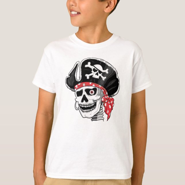Captain Skull Pirate T-Shirt (Front)