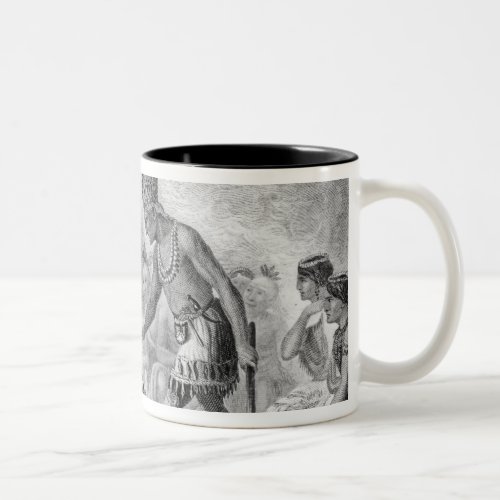 Captain Smith rescued by Pocahontas Two_Tone Coffee Mug