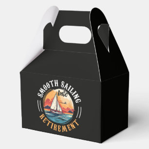 Captain Smooth Sailing into Retirement Favor Boxes