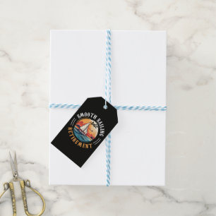 Captain Smooth Sailing into Retirement Gift Tags