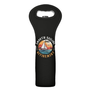 Captain Smooth Sailing into Retirement Wine Bag
