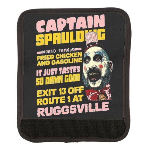 Captain Spaulding Fried Chicken Vintage Horror Luggage Handle Wrap