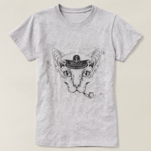 Captain Sphinx Cat T_Shirt