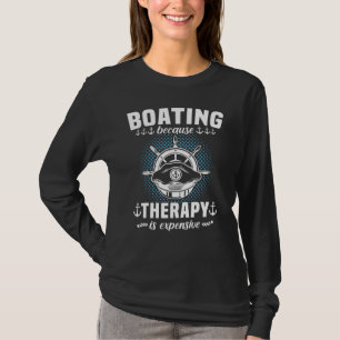 Captain Sports Boat Sailing Sailing Boat Motor Boa T-Shirt