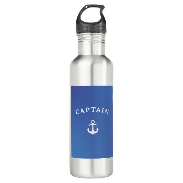 Captain Stainless Steel Water Bottle (Front)