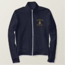 Captain Star Anchor Your Boat Name Your Name Embroidered Jacket Captain Star Anchor Your Boat Name Your Name Embroidered Jacket