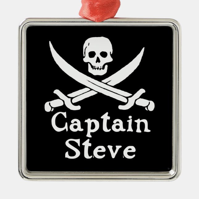 Captain Steve Metal Ornament (Front)