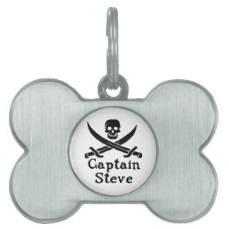 Captain Steve Pet Name Tag
