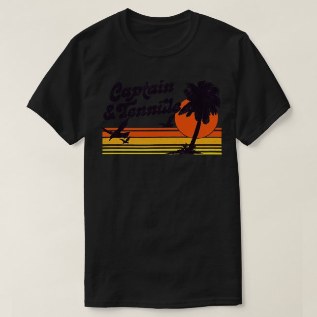 Captain Tennille Retro 70s Design T-Shirt (Design Front)