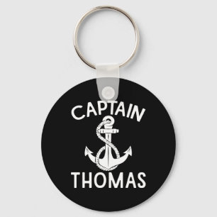 Captain Thomas Anchor Yacht Boating Ship Boat  Keychain