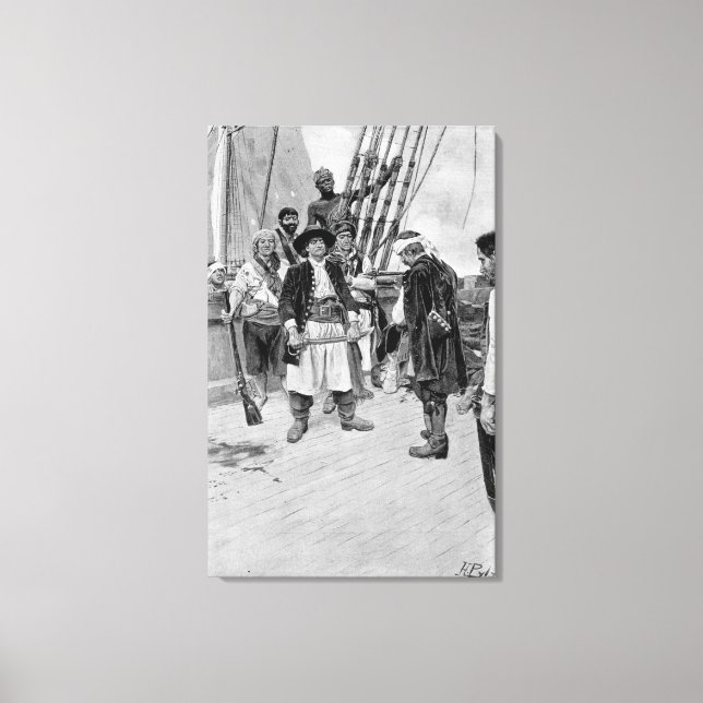 Captain Tongrelow Took the Biggest, illustration Canvas Print (Front)