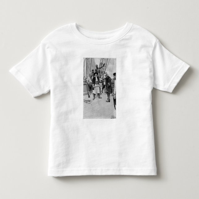 Captain Tongrelow Took the Biggest, illustration Toddler T-shirt (Front)