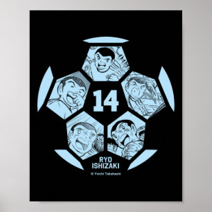 Captain Tsubysa Ryo Ishizaki (soccer Byll)  Poster