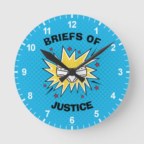 Captain Underpants  Briefs of Justice Round Clock