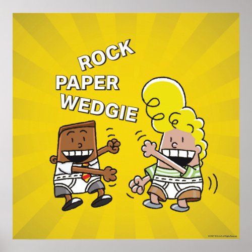 Captain Underpants  Rock Paper Wedgie Poster