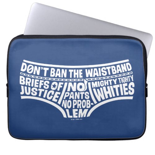 Captain Underpants  Typography Tighty Whities Laptop Sleeve