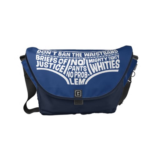 Captain Underpants  Typography Tighty Whities Small Messenger Bag