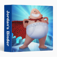 Captain Underpants | Waistband Warrior On Roof 3 Ring Binder