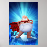 Captain Underpants | Waistband Warrior On Roof Poster
